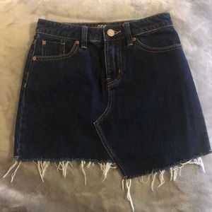 Dark denim BDG skirt